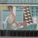 Alessandria, Palazzo delle Poste, i mosaici di Gino Severini, ph. M