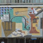 Alessandria, Palazzo delle Poste, i mosaici di Gino Severini, ph. M