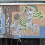 Alessandria, Palazzo delle Poste, i mosaici di Gino Severini, ph. M