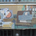 Alessandria, Palazzo delle Poste, i mosaici di Gino Severini, ph. M