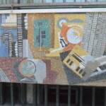 Alessandria, Palazzo delle Poste, i mosaici di Gino Severini, ph. M