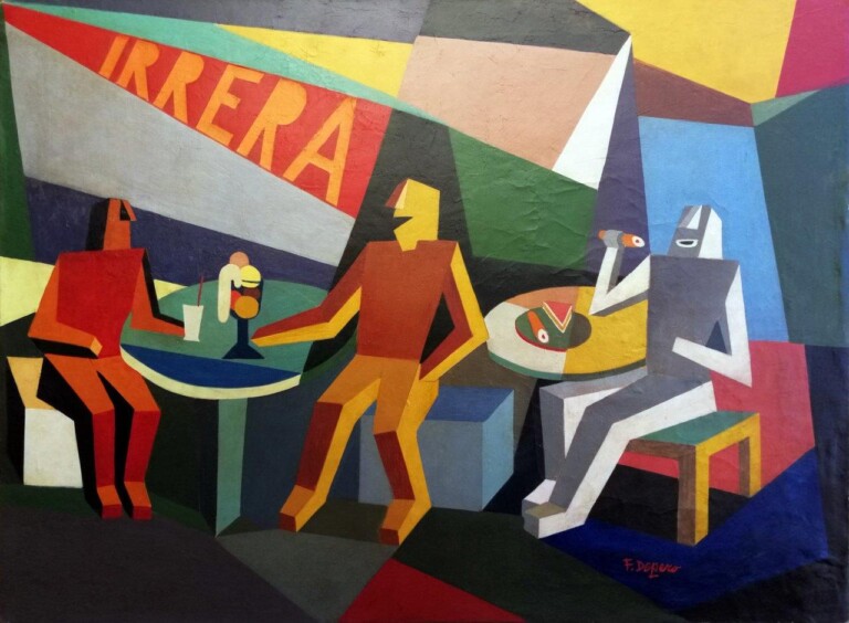 Fortunato Depero, Caffe Irrera_1926-27_olio su tela_cm60x80