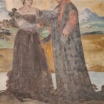 Casa-museo di Francesco Petrarca ad Arquà, particolare di affresco_Ph. Marco Giovenco