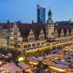 Mercatino di Natale in Marktplatz, Lipsia. © LTM / Punctum